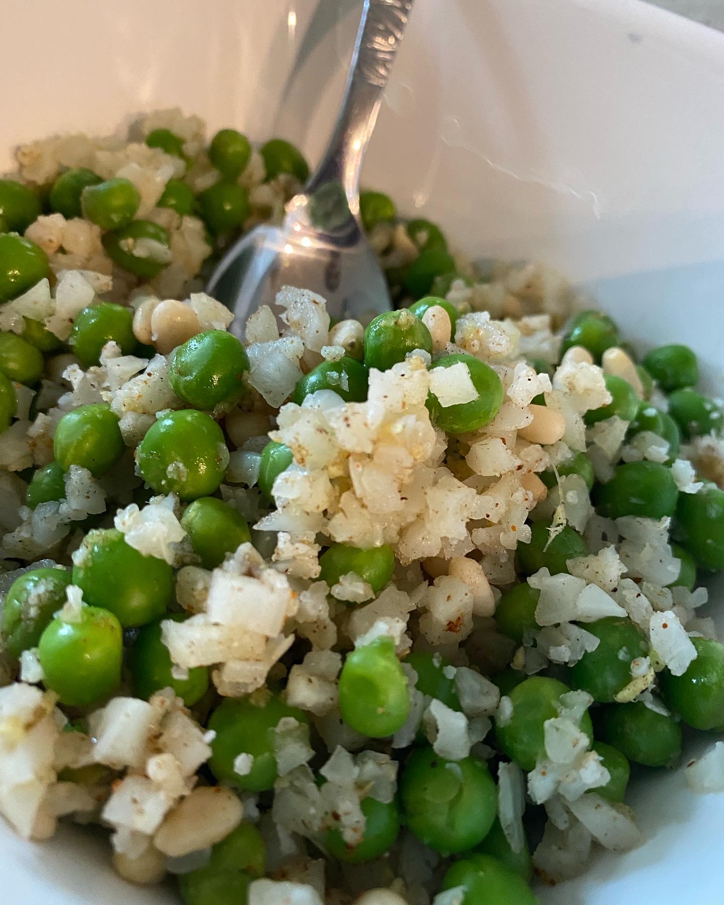 Cauliflower Rice and Peas